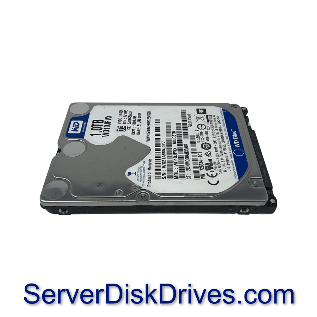 WD Blue 1TB Mobile Hard Disk Drive - 5400 RPM SATA 6Gb/s 2.5 Inch - WD10JPVX