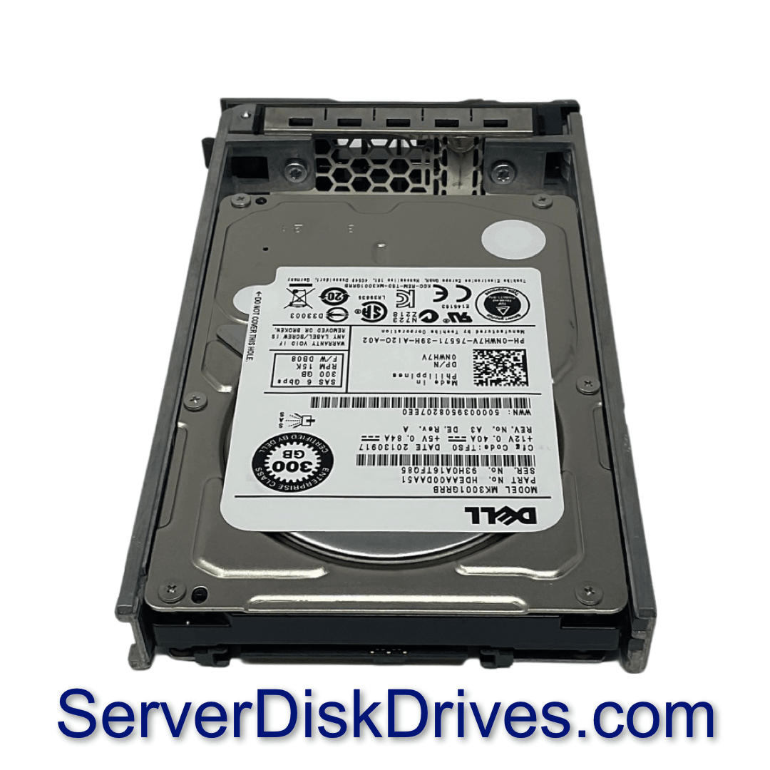 NWH7V Dell 300GB 15K 6Gb/s 32MB 2.5 SAS Hard Drive MK3001GRRB