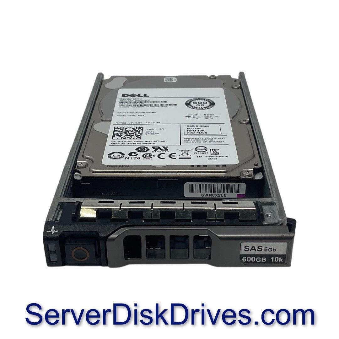 Dell ST9600204SS 7T0DW 600gb 10k 6G 2.5in SAS Hard Drive