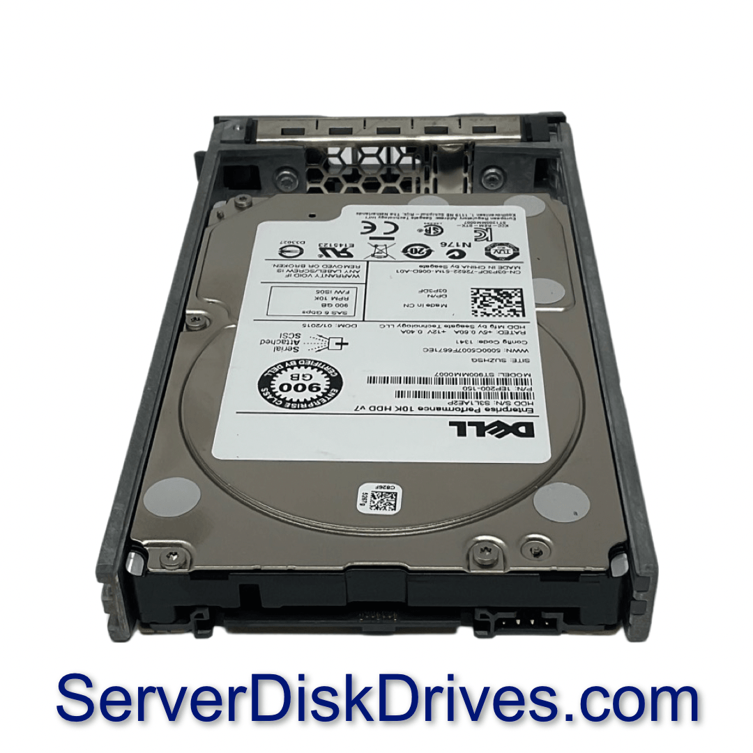 3P3DF Dell Enterprise 900GB 10K 6Gb/s 2.5" SFF SAS Drive ST900MM0007