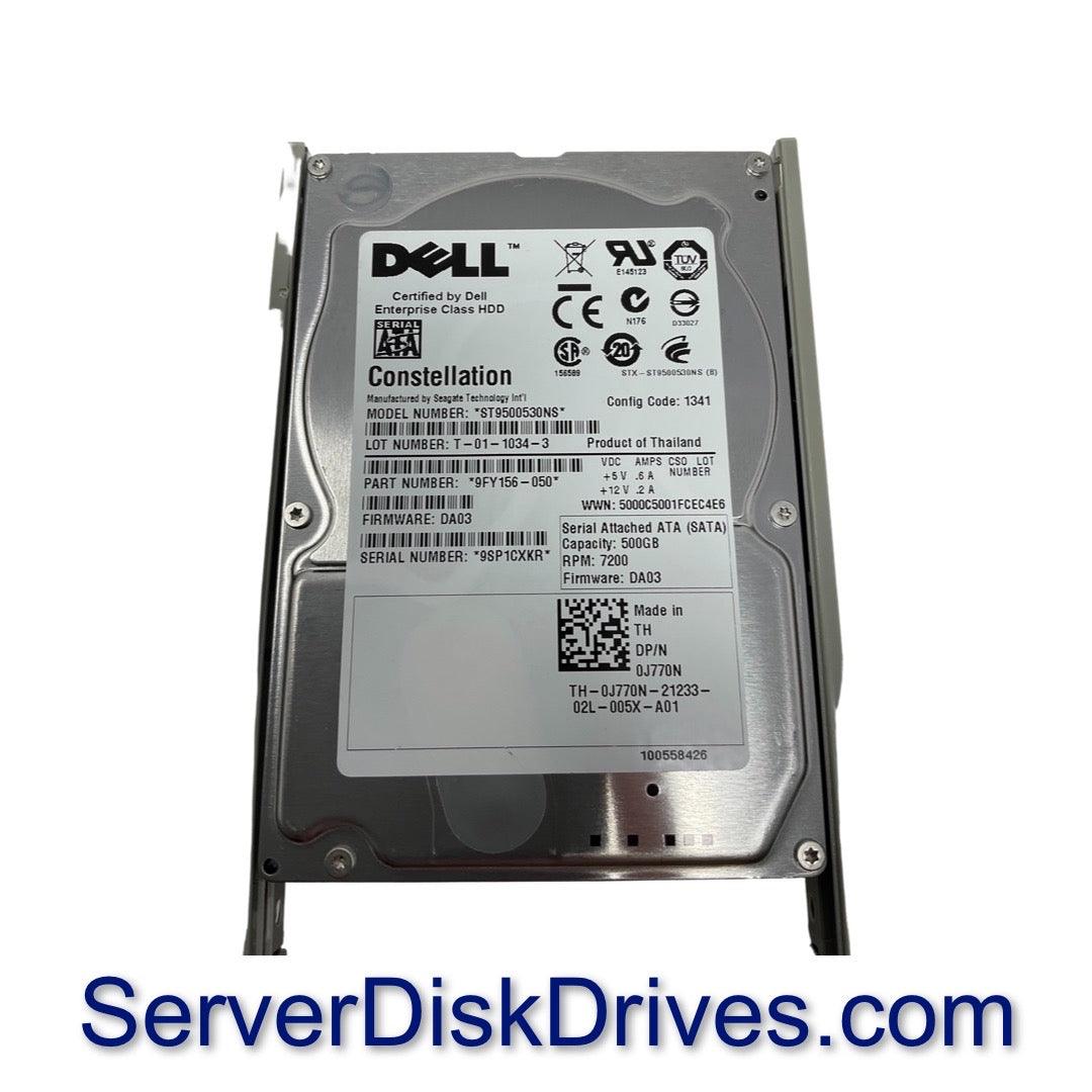 Dell J770N Seagate ST9500530NS 500GB 7200 RPM 2.5" SATA Server Hard Drive