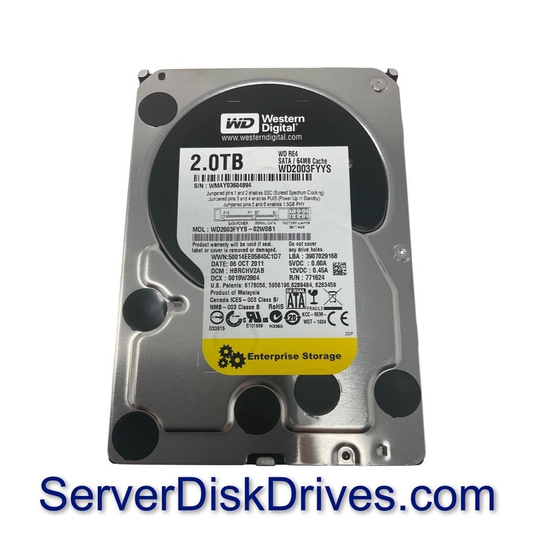 WD2003FYYS Western Digital 2TB 7.2K 3Gb/s 64MB 3.5" SATA Hard Drive