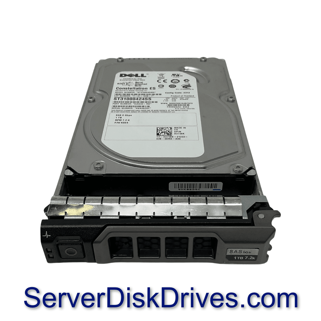 U738K Dell 1TB 7.2K RPM 6Gb/s 3.5" NL SAS Drive ST31000424SS