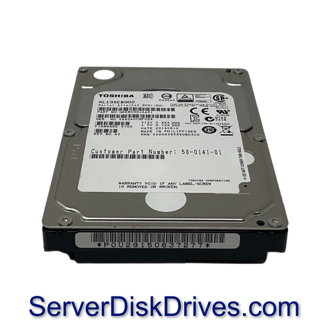 Toshiba AL13SEB900 900GB 10k RPM 64MB SAS 6Gb/s 2.5" Hard Drive