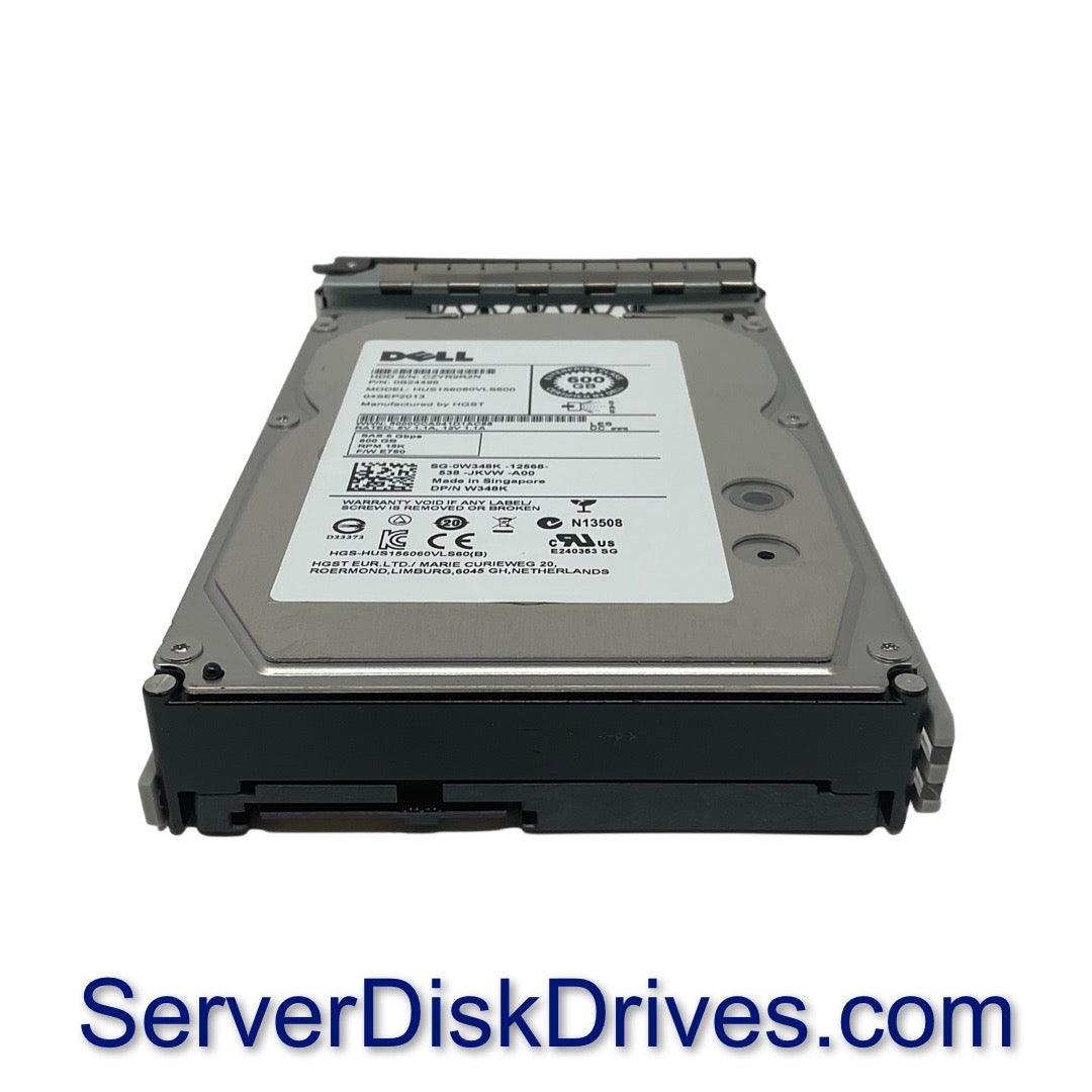 Dell HUS156060VLS600 W348K 600gb 15k 3.5in SAS Hard Drive