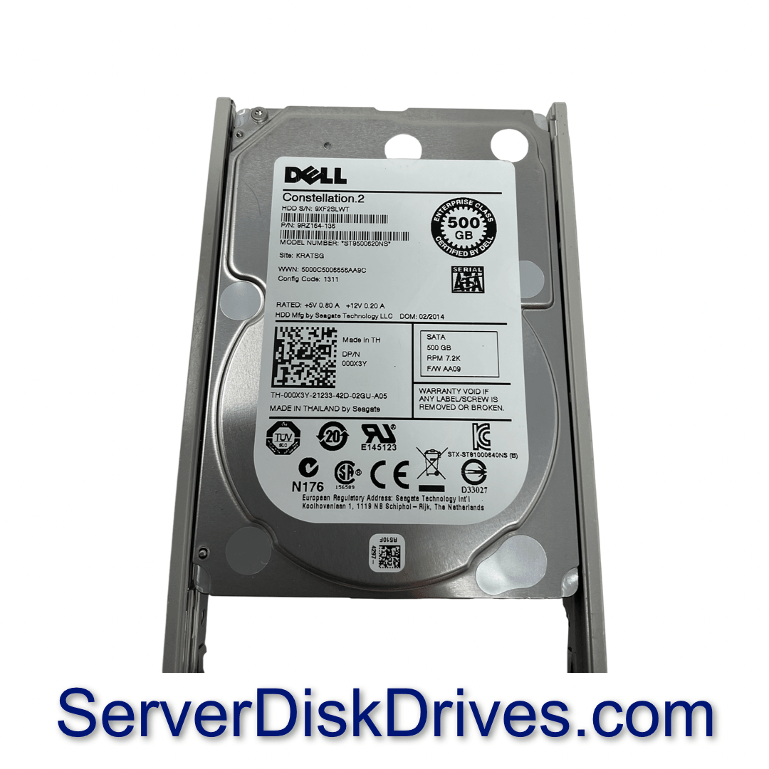 Dell 00X3Y 500gb 10k 6G 2.5in SATA hard drive