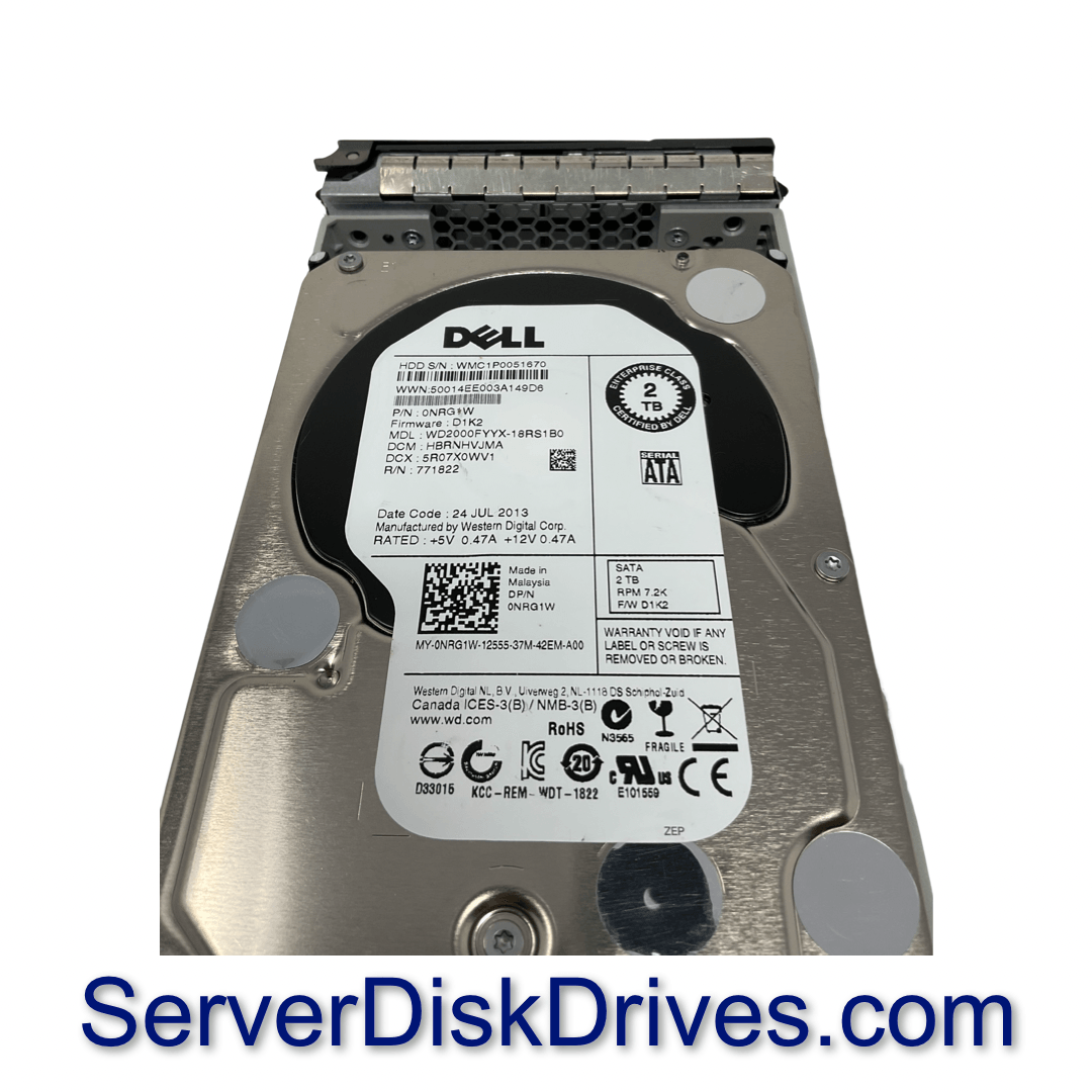 DELL NRG1W 2TB SATA 3.5in 6Gbps HARD DRIVE