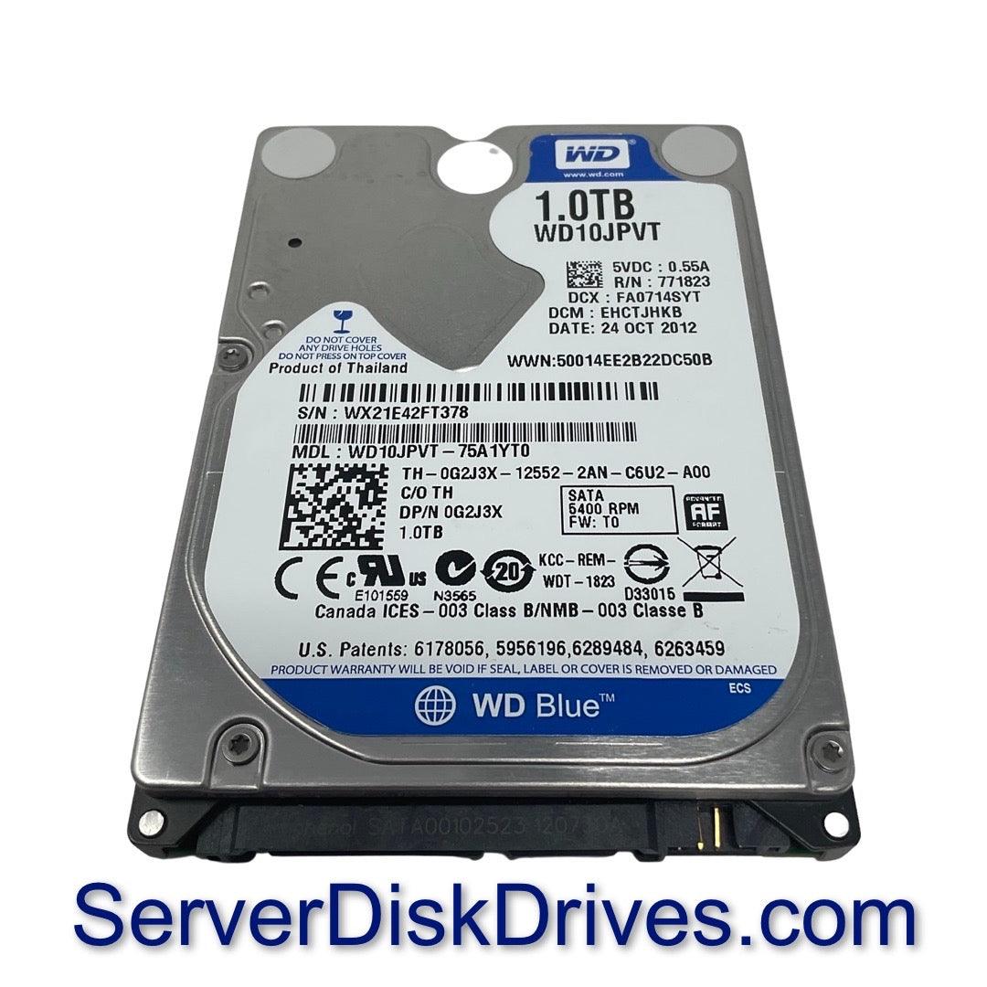 WD Scorpio Blue WD10JPVT 1TB 5400 RPM 8MB SATA 3.0Gb/s 2.5" Hard Drive