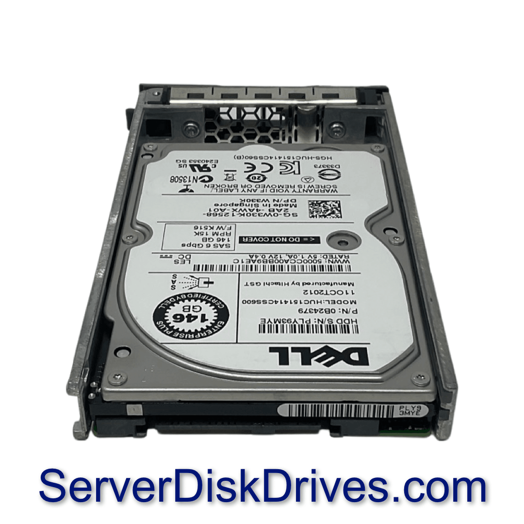 W330K Dell 146GB 15K 6Gb/s 64Mb 2.5" SAS Hard Drive HUC151414CSS600
