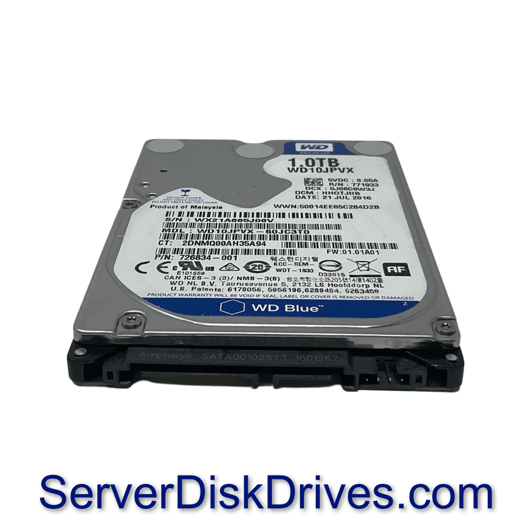 WD Blue 1TB Mobile Hard Disk Drive - 5400 RPM SATA 6Gb/s 2.5 Inch - WD10JPVX