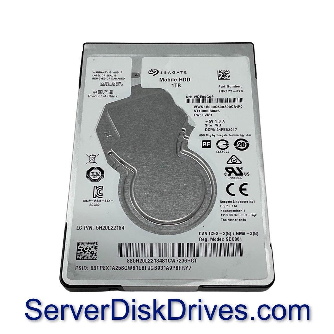 Seagate ST1000LM035 1TB 128MB Cache SATA 6.0Gb/s 2.5" Notebook Hard Drive