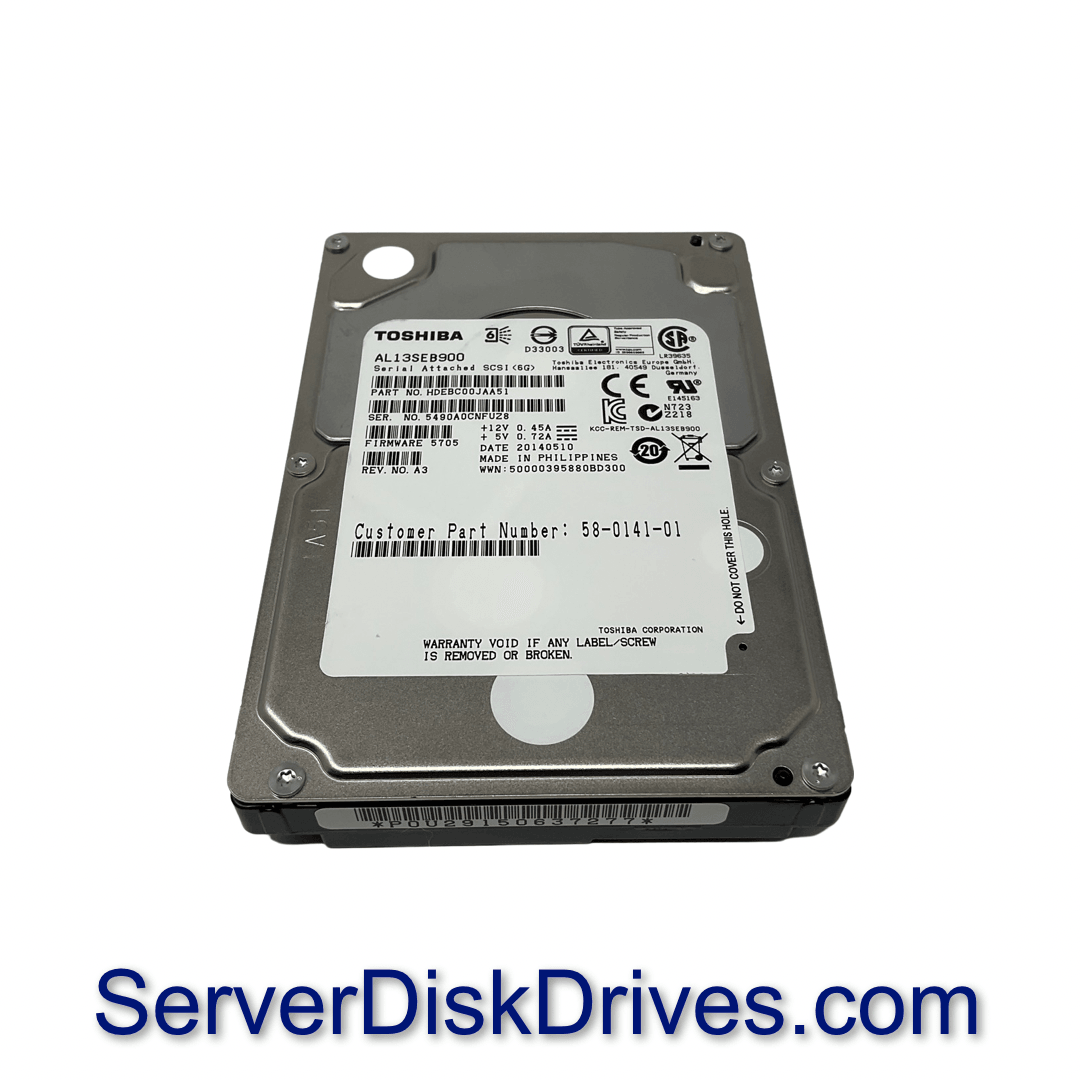 Toshiba AL13SEB900 900GB 10k RPM 64MB SAS 6Gb/s 2.5" Hard Drive