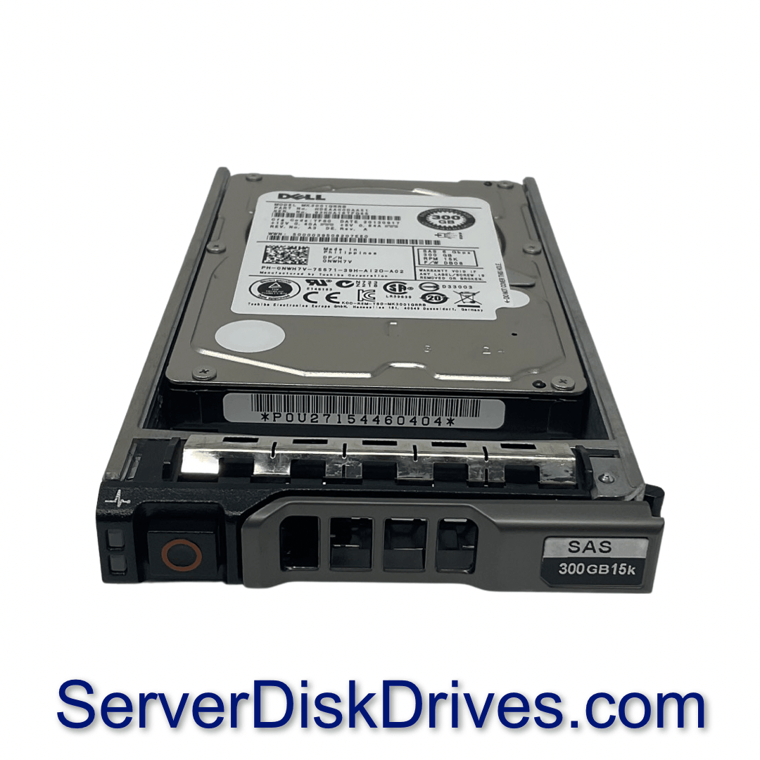 NWH7V Dell 300GB 15K 6Gb/s 32MB 2.5 SAS Hard Drive MK3001GRRB