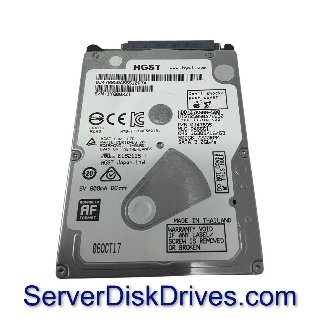 HTS725050A7E630 Hitachi 500GB 7200RPM 3Gb/s 2.5" SATA Laptop Hard Drive