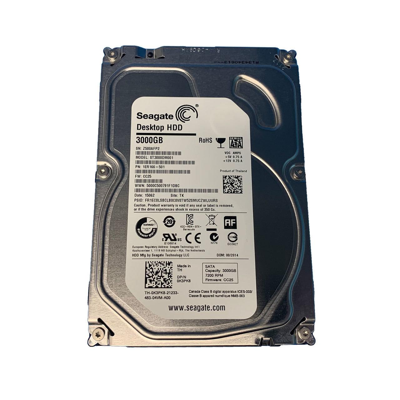 Dell 3TB SATA 7.2k 3.5" 6G Hard Drive K3PK8