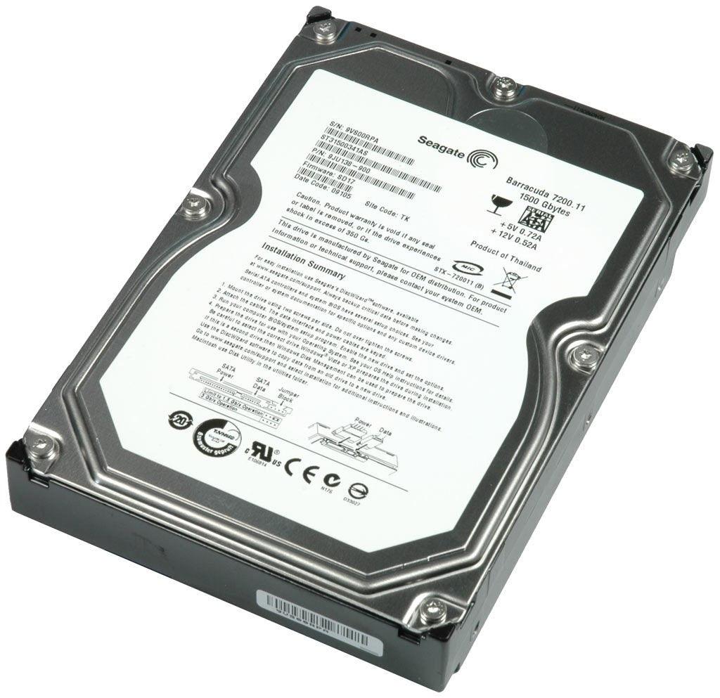 Seagate Barracuda ST31500341AS 1.5 TB 7200RPM 3.5" SATA Desktop Drive