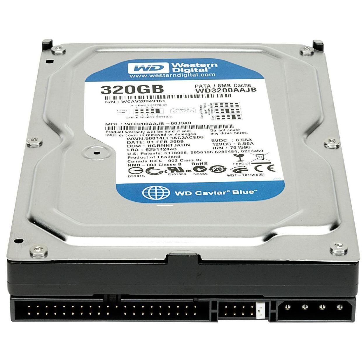 Western Digital WD3200AAJB 320gb 7200RPM 3.5" IDE Desktop Drive