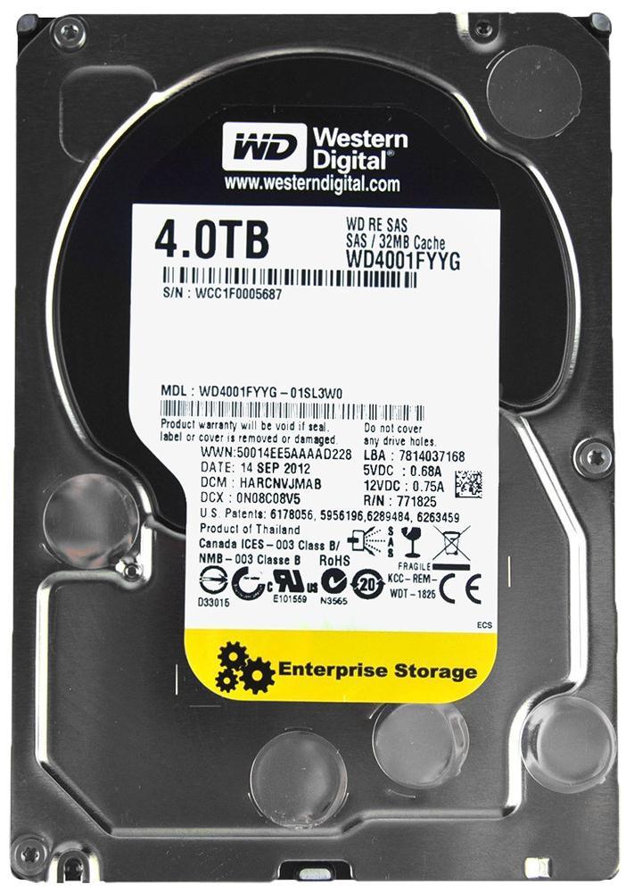 Western Digital WD4001FYYG 4TB 7.2K SAS 6Gb/s LFF Drive