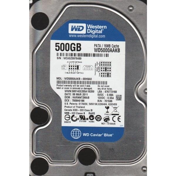 Western Digital WD5000AAKB 500gb 7200RPM 3.5" IDE Desktop Drive