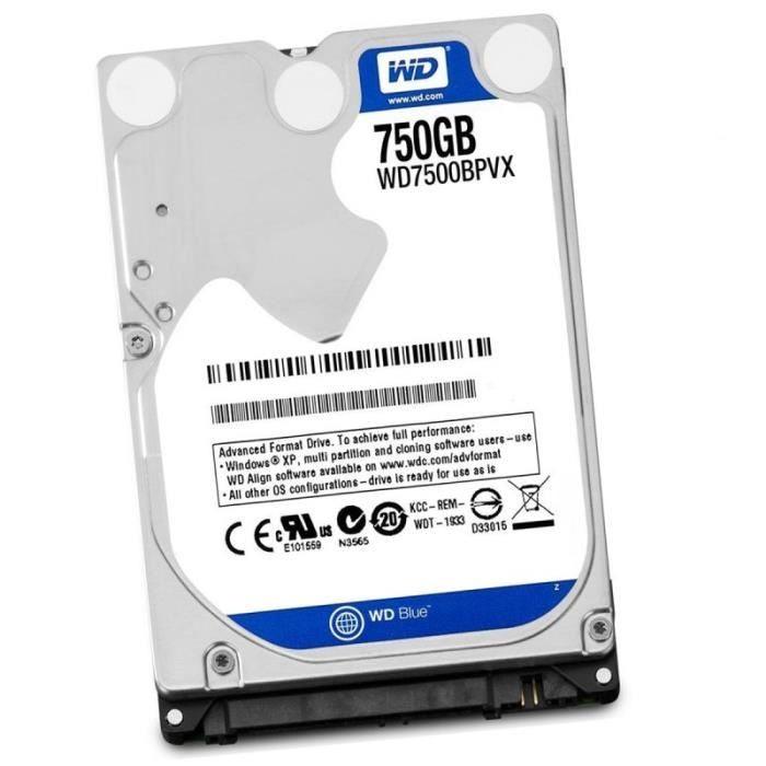 Western Digital WD7500BPVT 750GB 5400RPM 2.5" SATA Laptop Drive
