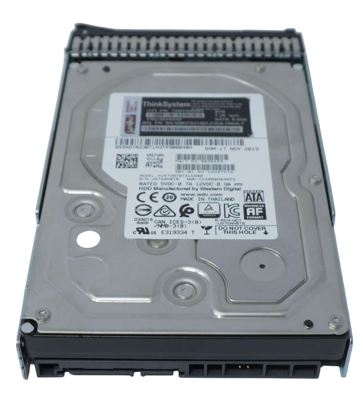 Lenovo 00YK042 8TB 7.2K SATA 6Gb 512e 3.5-inch HDD 7XB7A00053