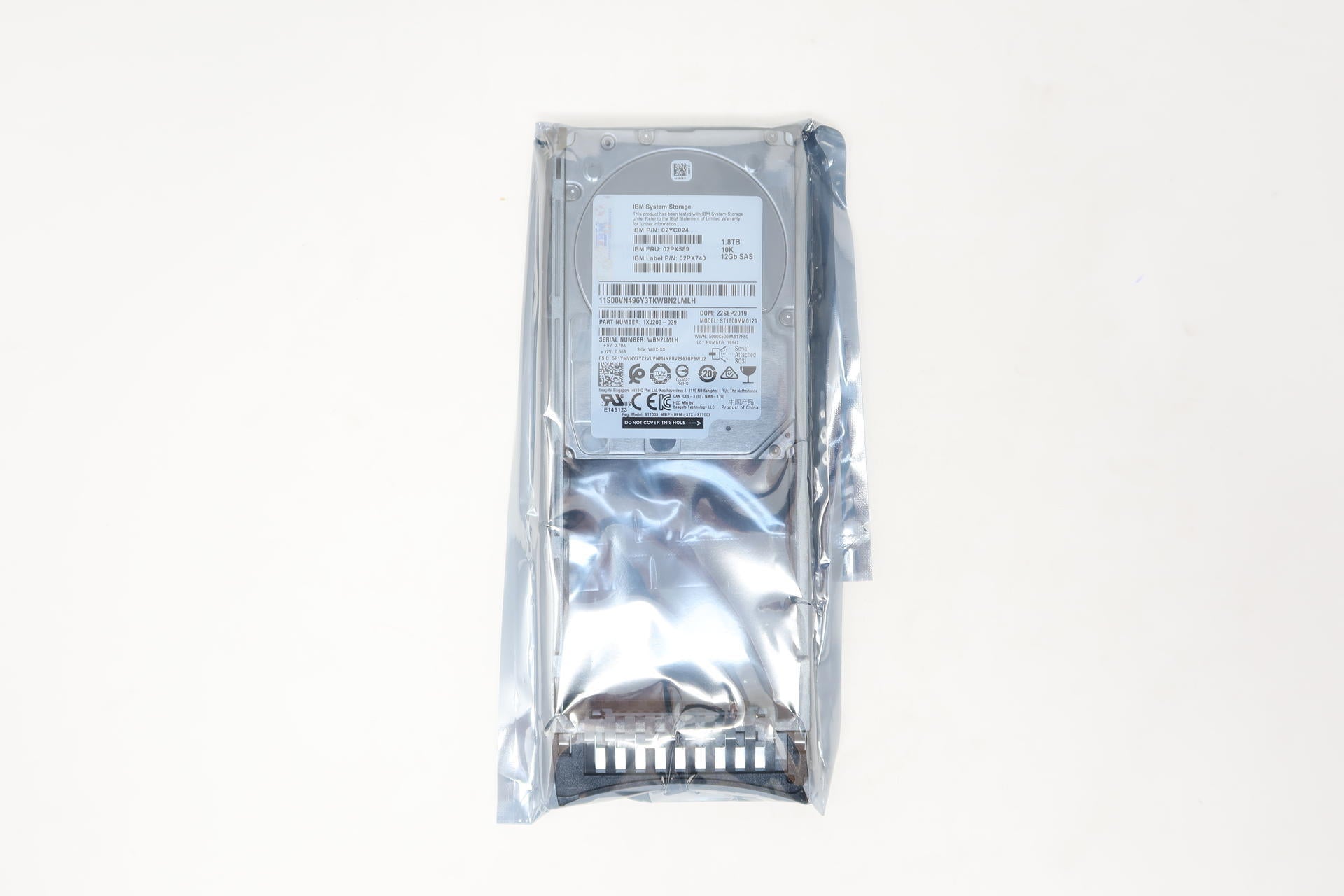 IBM 02PX589 02YC024 02PX740 1.8TB SAS 2.5" 10K 12G V5030E Hard Drive