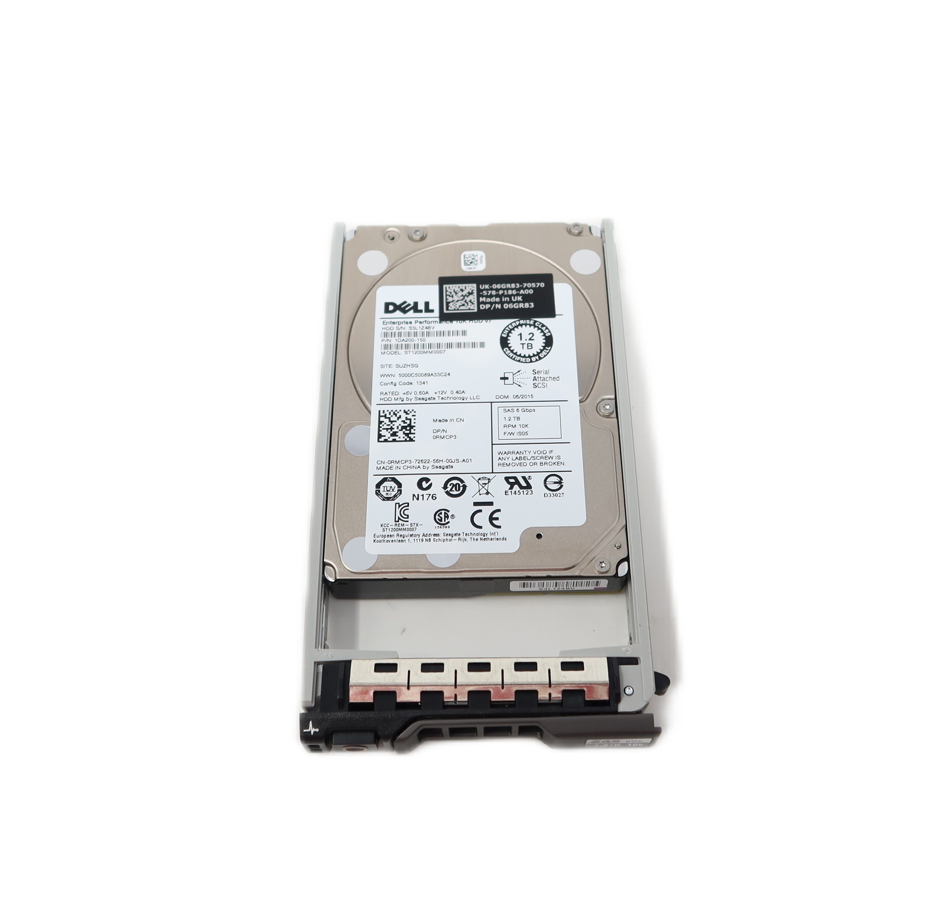 Dell 1.2TB 10K 6G 2.5in SAS Hard Drive ST1200MM0007