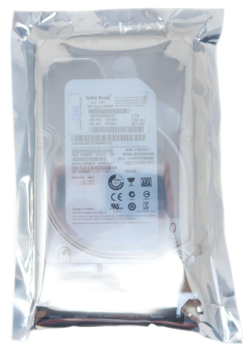 IBM 2TB 7.2K RPM 3.5" SATA Dual-Port Hot Swap Hard Drive 59Y5484
