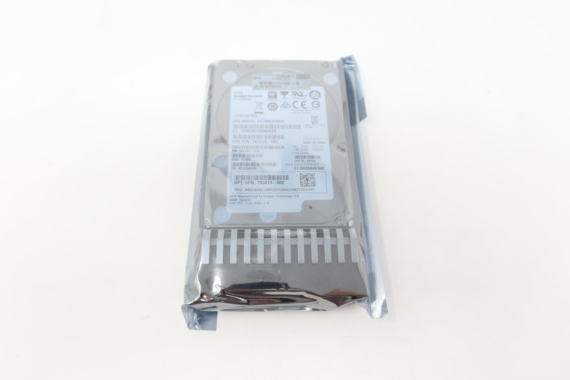 787649-001 HP MSA2 1.8TB 12G 10K 2.5 SAS Drive