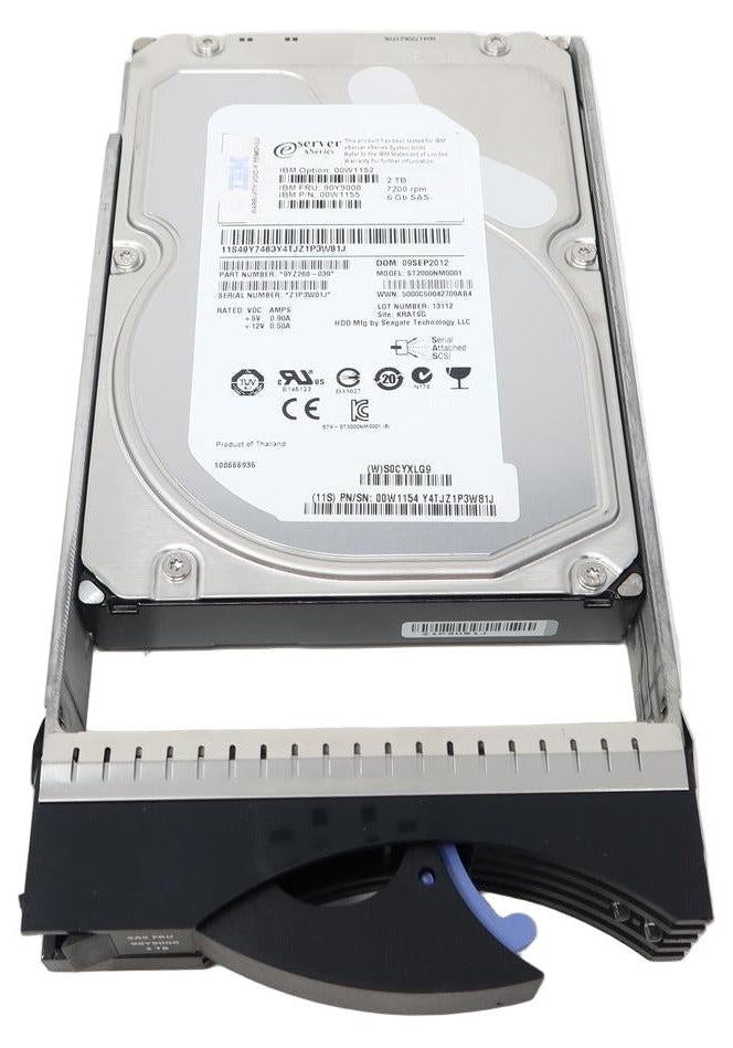 IBM 2TB SAS 3.5" 6Gb/s NL 7.2K RPM Hard Drive 90Y9000