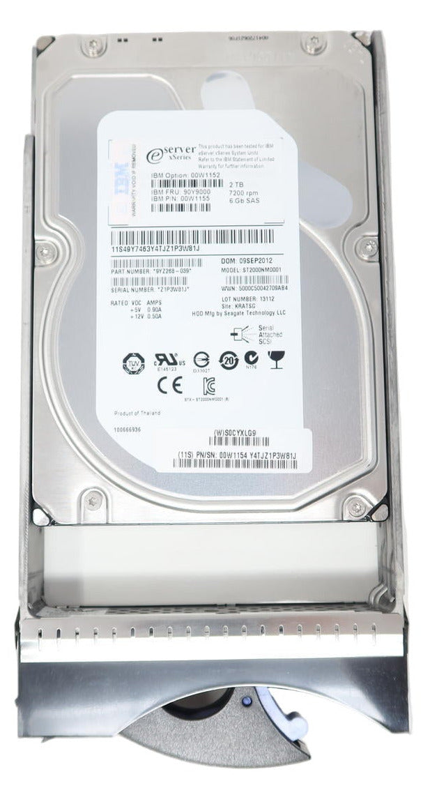 IBM 2TB SAS 3.5" 6Gb/s NL 7.2K RPM 90Y9000