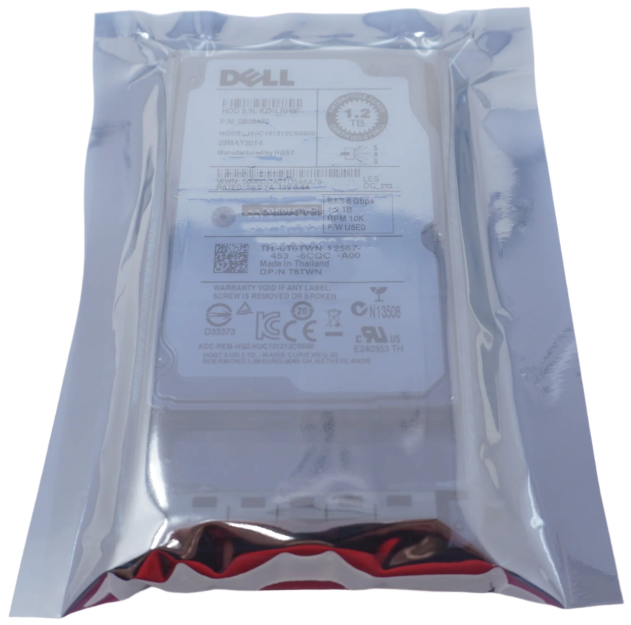 Dell 1.2tb sas 10k 0t6twn