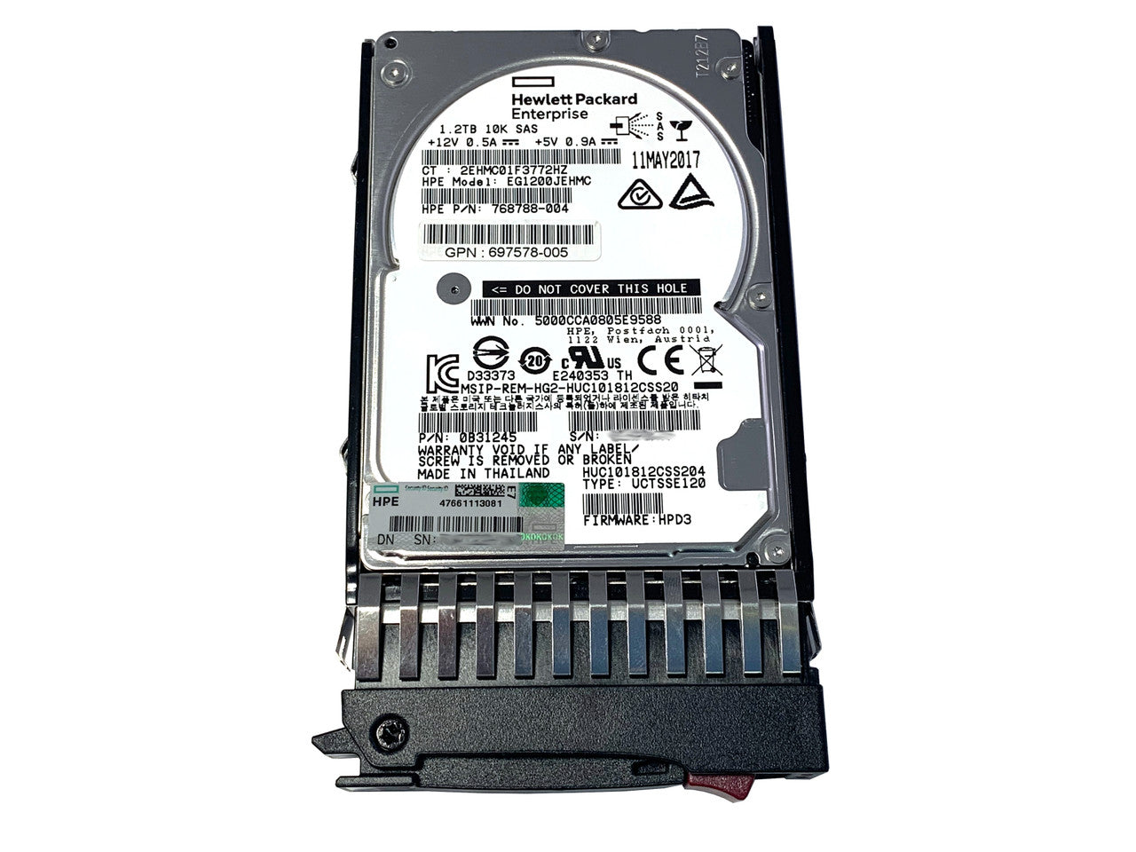 J9F48A HPE MSA2 1.2TB 12G 10K 2.5 SAS Drive