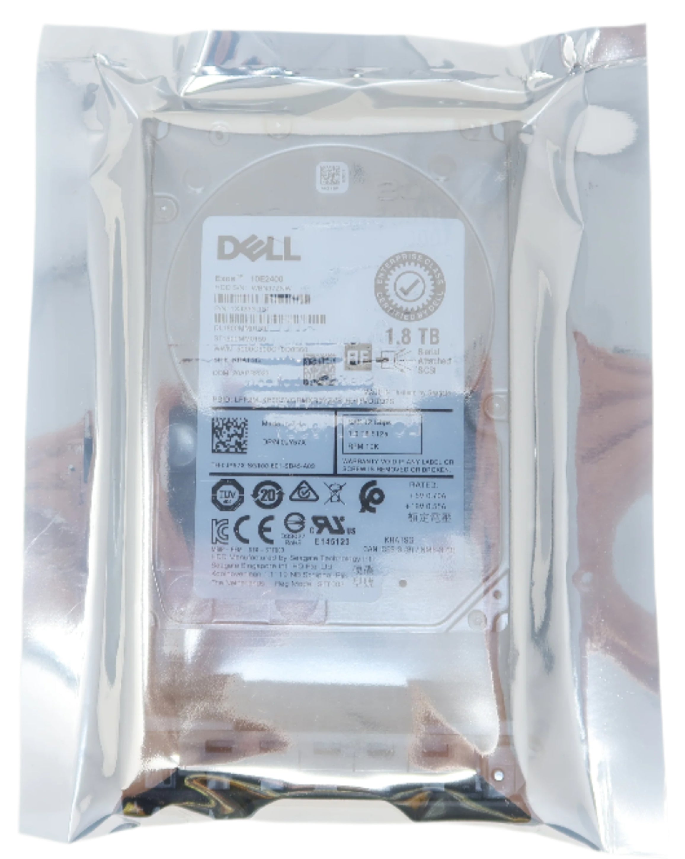 Dell JY57X 1.8TB 10K 2.5'' 12Gbps SAS Hard Drive ST1800MM0159 0JY57X
