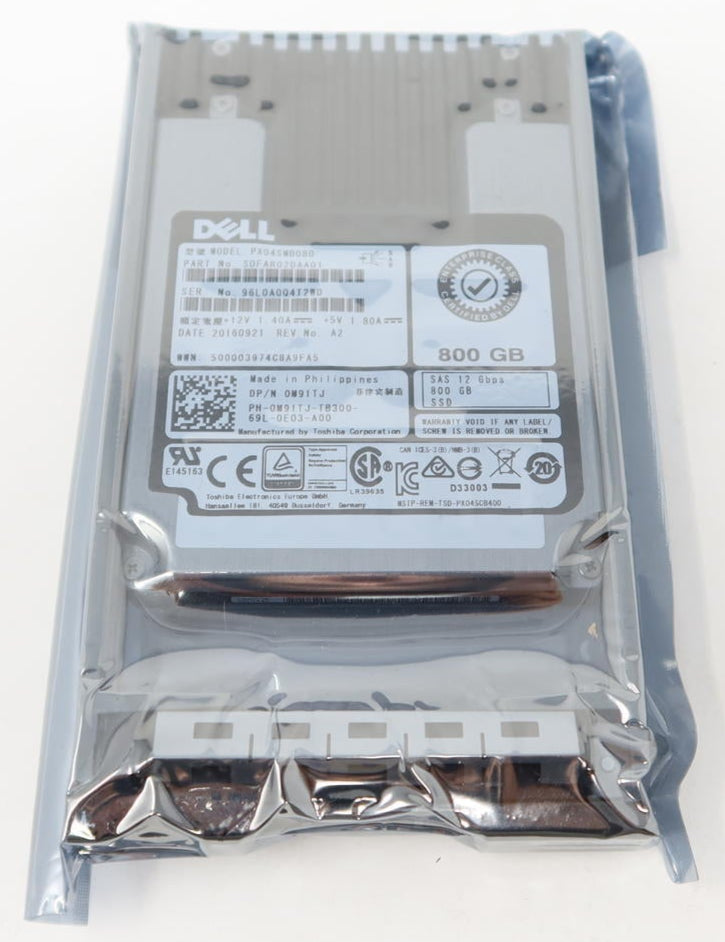 PX04SMB080 M91TJ Dell 800GB SAS 2.5" 12G MU SSD