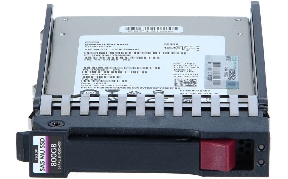 N9X96A HPE MSA 800GB 12G SAS SSD MU 2.5 Drive