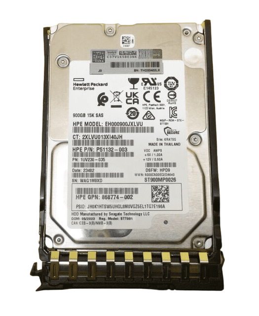 P40432-B21 HPE 900GB 15K SAS 12G 2.5 BC MC G10+ G11 Hard Drive