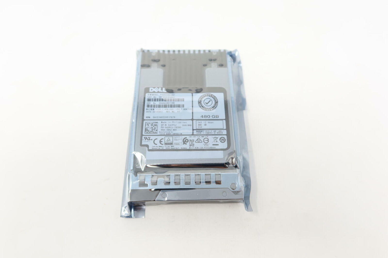 PX05SVB048Y Dell 480GB SAS 2.5" 12G MLC MU SSD Gen14 043PC