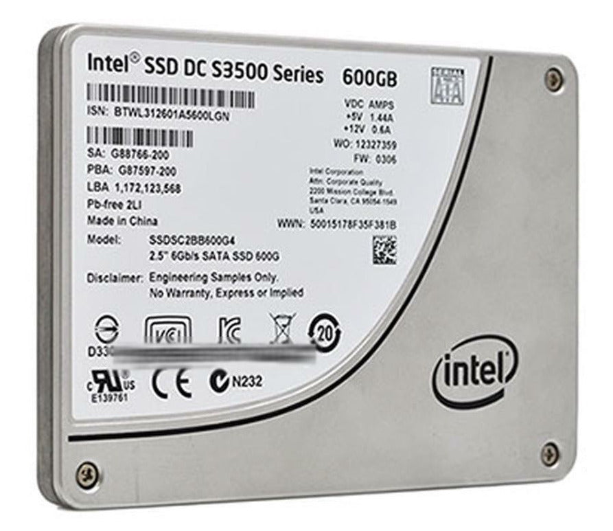 Intel SSDSC2BB600G4 DC S3500 600GB 2.5 Inch SATA 6Gbps Solid State Drive