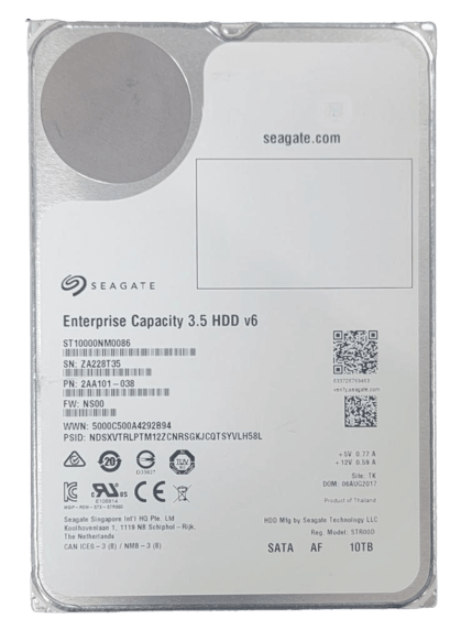 Seagate Exos X10 0EM 10TB 512e SATA 6Gb/s 7.2 3.5" Enterprise HDD ST10000NM0086