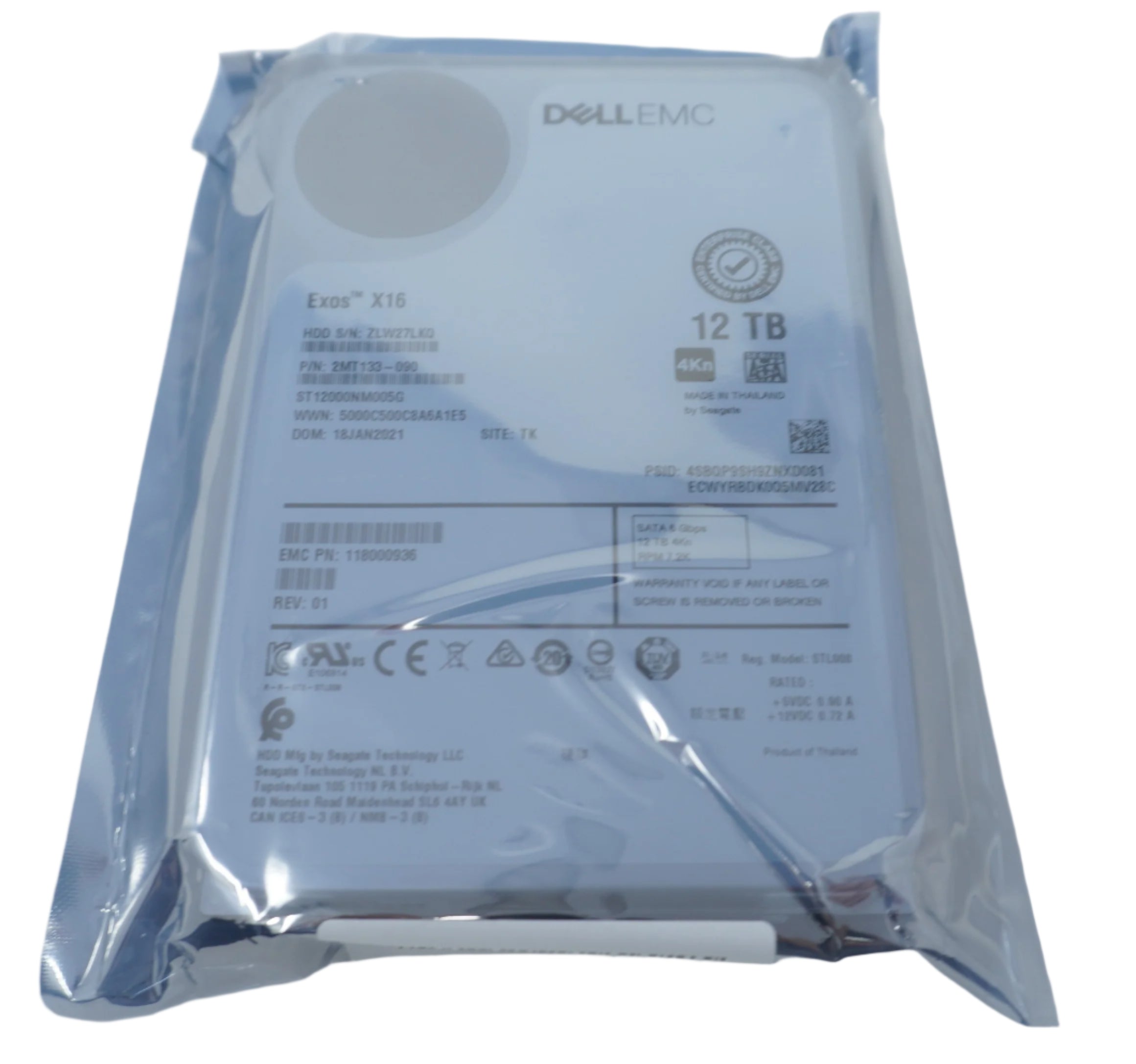 Seagate 12TB SATA hard drive