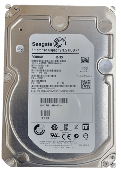 Seagate 6TB 3.5″ SATA 6Gb/s 7.2K HDD | ST6000NM0004 Seagate 6TB 3.5″ SATA 6Gb/s 7.2K HDD | ST6000NM0004