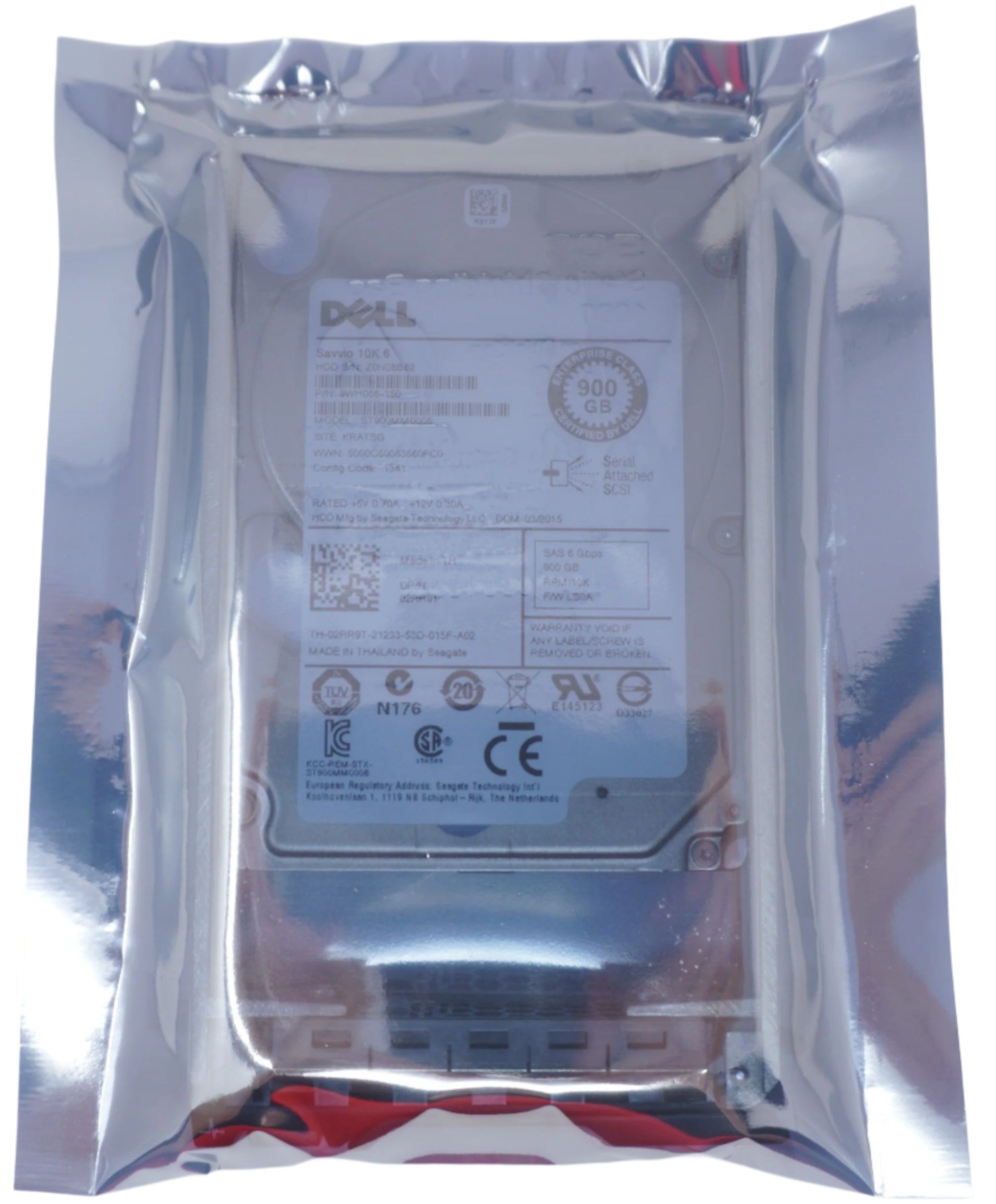 Dell ST900MM0006 2RR9T 900gb 10k 6G 2.5in SAS Hard Drive