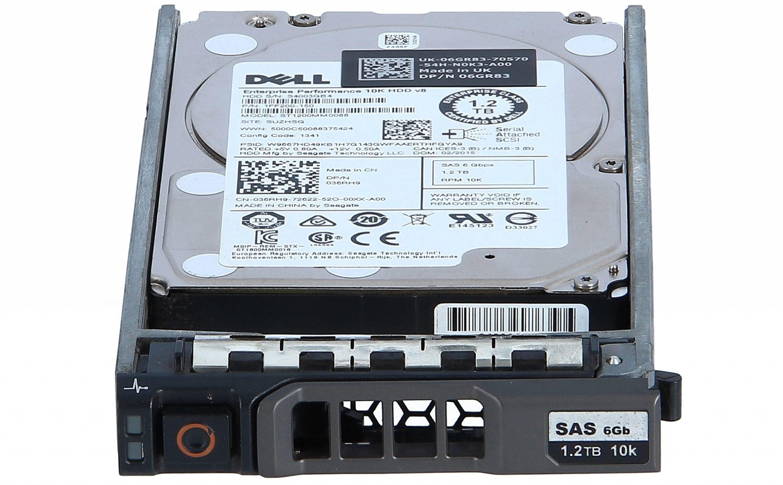 36RH9 Dell 1.2TB 10K 6Gb/s 2.5 SAS Hard Drive ST1200MM0088