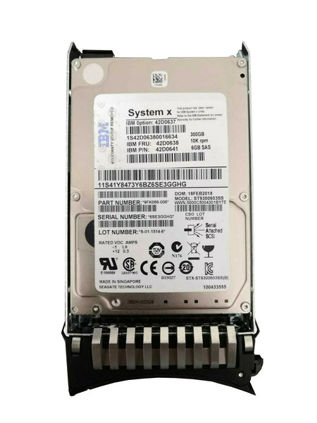 IBM 42D0638 300GB 10K RPM SAS 6Gb/s 2.5