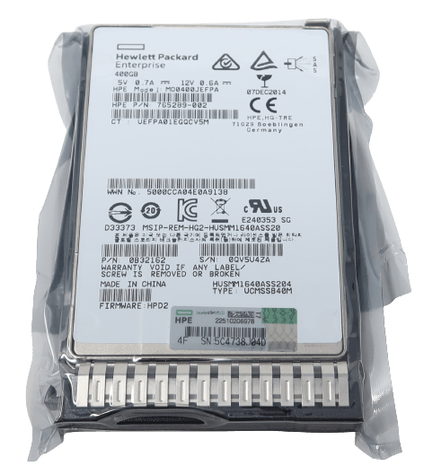 780432-001 779168-B21 HPE 400GB SAS 12G RI SFF SSD