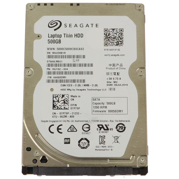 Dell 500GB SATA 7.2k 2.5