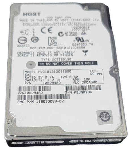 HGST HUC101212CSS600 1.2TB 2.5-inch SAS 6Gb/s 10K RPM Hard Drive