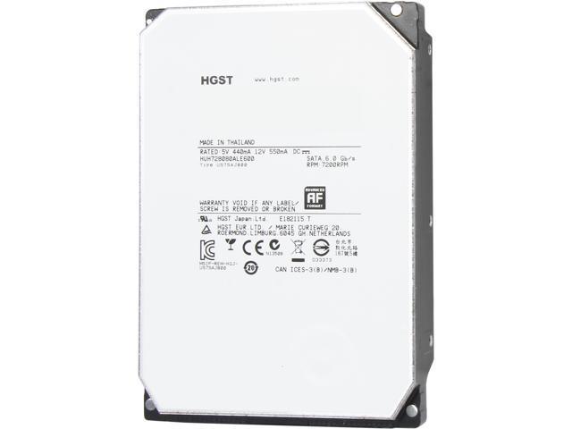 HGST Ultrastar He8 HUH728080ALE600 8TB 7.2K SATA 6Gb/s 128MB 3.5" Helium Hard Disk Drive