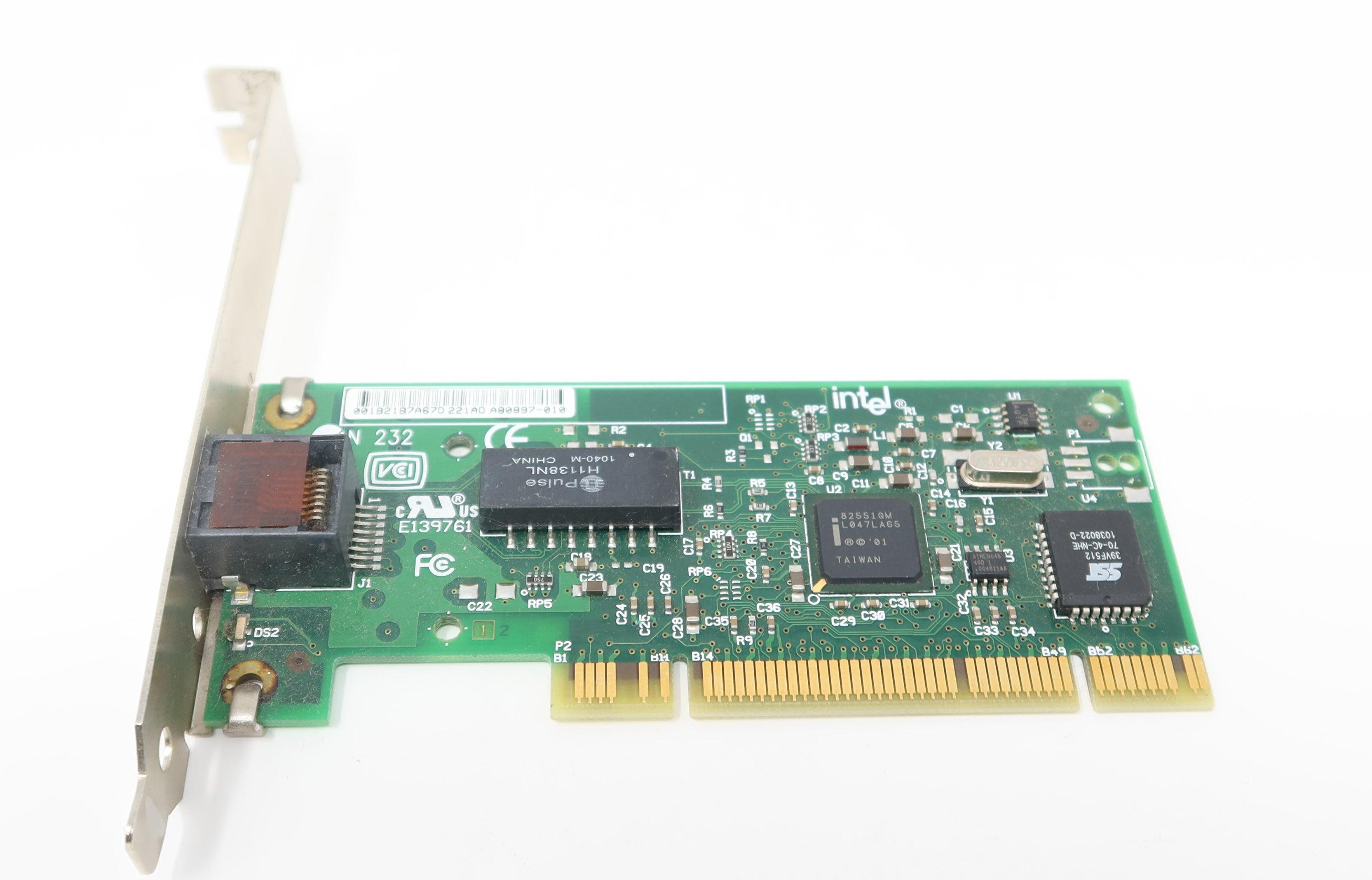Intel Pro 100 PILA8460MBLK20 Network Adapter Single-Port RJ-45 Fast Ethernet PCI